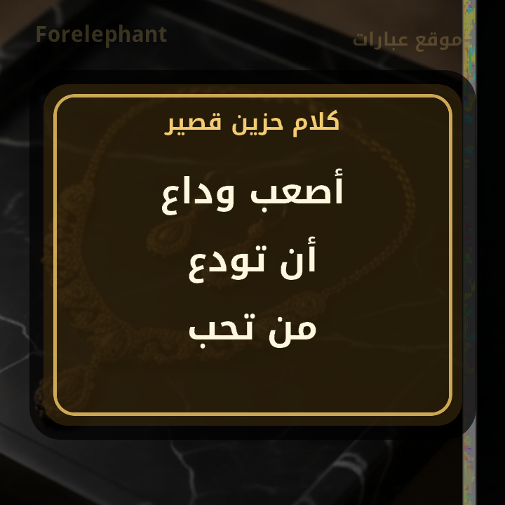 أصعب وداع أن تودع من تحب